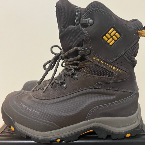 Mens Columbia Omni-Heat Boots (Brown) main image 4